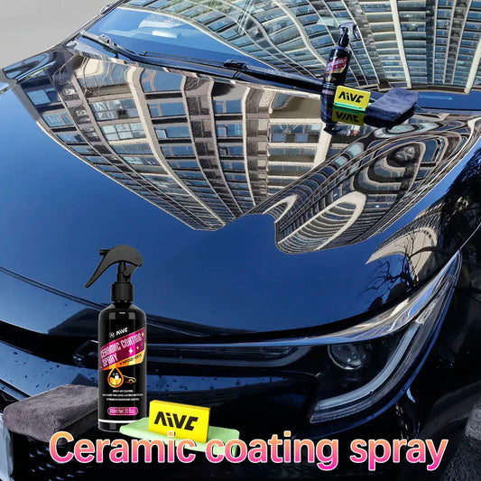 Car Ceramic Coating Spray Crystal Polishing Liquid Durable Protection Hydrophobic Wax Coat Scratch Repair Shiny Stuff Car Detail