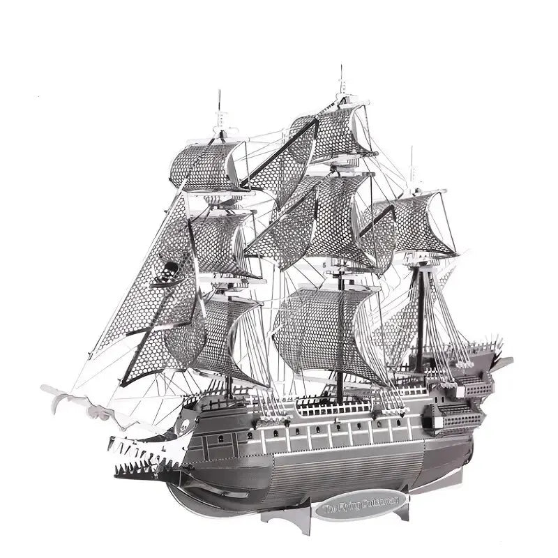 Flying Dutchman 3D Metal Puzzle Model Kits DIY Laser Cut Puzzles Jigsaw Toy For Children