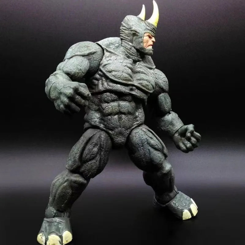 Hot toys Marvel Anime X-Men Avengers villain hero 7inch Rhino joint Movable Action Figure Collectible Model Toy Figures gifts