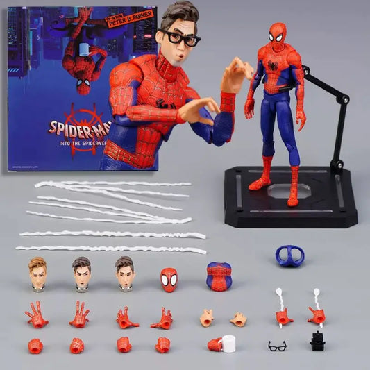 New ML Legends Spiderman Figure Spider-Man Into The Spider-Verse Sv Peter B. Parker Sentinel Miles Action Figures Model Toys