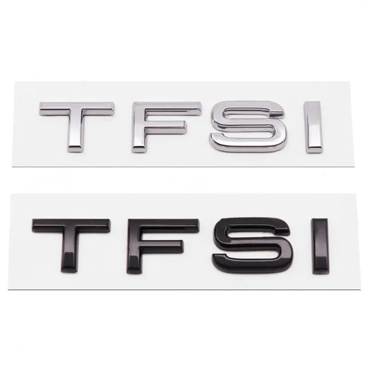 3D ABS Black TFSI Logo  Letters Car Trunk Emblem Badge For Audi A3 A4 A5 A6 A7 A8 Q2 Q3 Q5 Q7 Q8 TFSI Sticker Accessories