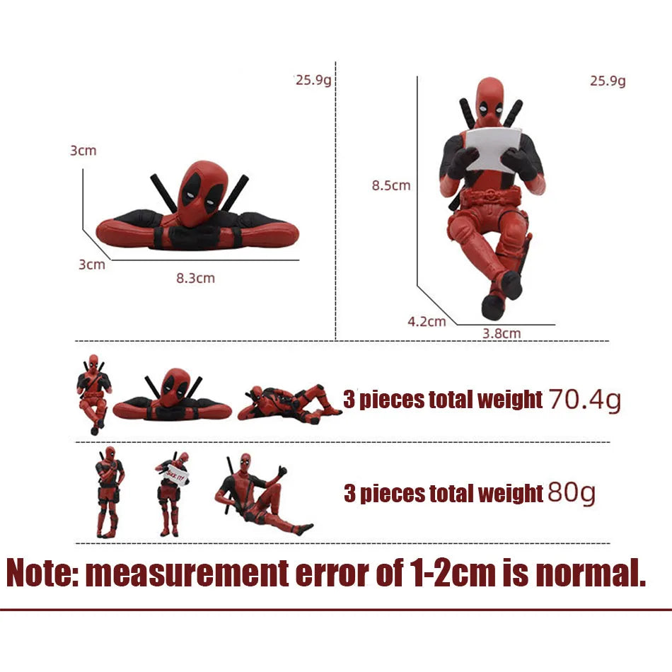 Deadpool & Wolverine Figure Deadpool 3 Figure Cool Cute Movie Figure Toy Doll Model Plush Decoration For Kid Birthday Gifts