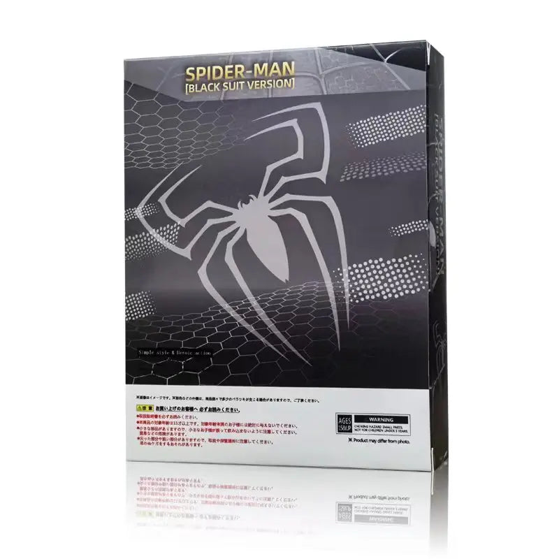 Ct Spider-Man Black Suit Version S.H.Figuarts Spiderman Venom Shf Tobey Spider Man 2099 Maguire Miquel  anime Action Figures toy