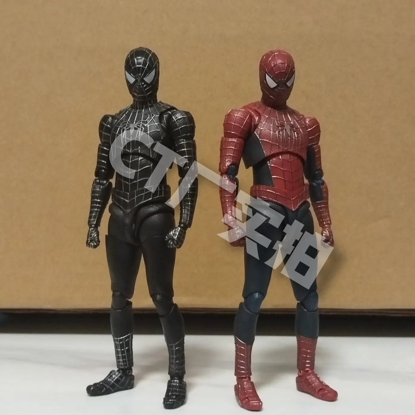 Ct Spider-Man Black Suit Version S.H.Figuarts Spiderman Venom Shf Tobey Spider Man 2099 Maguire Miquel  anime Action Figures toy